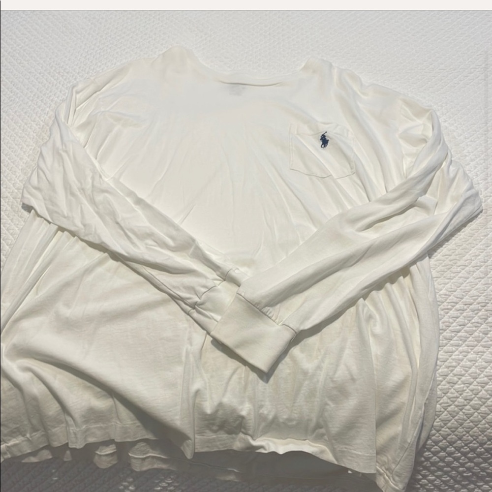 White long sleeve Ralph Lauren shirt